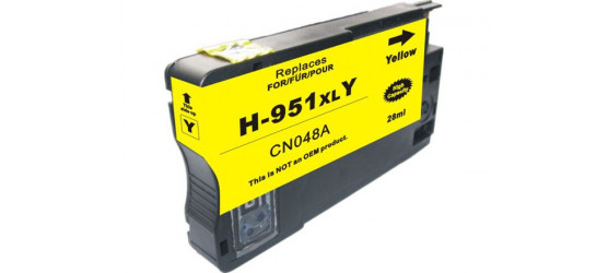 HP 951XL (CN048AN) Yellow High Yield Compatible Inkjet Cartridge